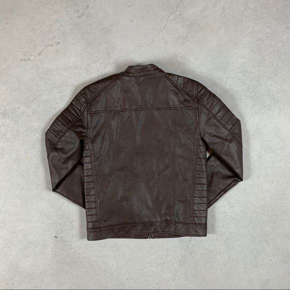 GUESS FAUX LEATHER JACKET (NEW) - Picture 2 of 4